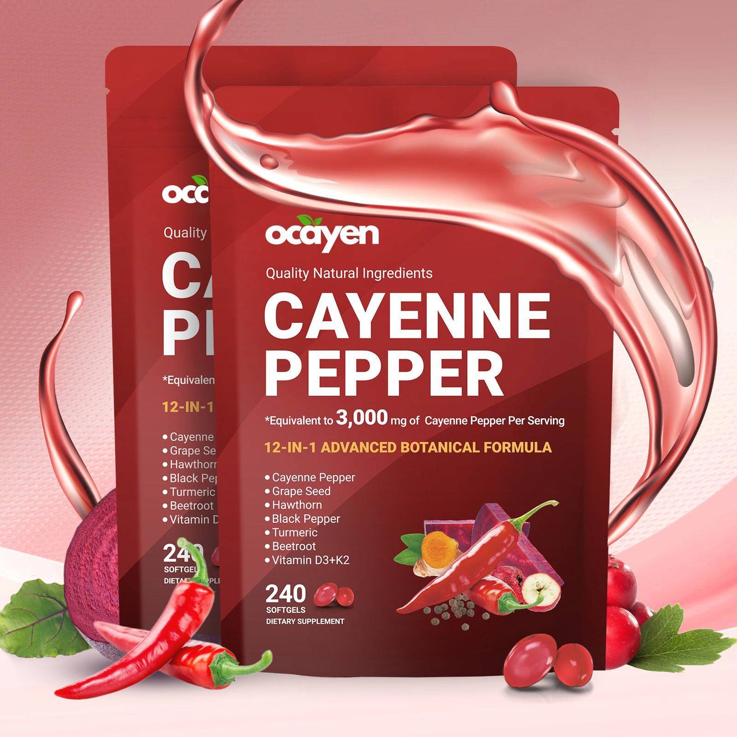 Ocayen Cayenne Pepper Softgels Supplement