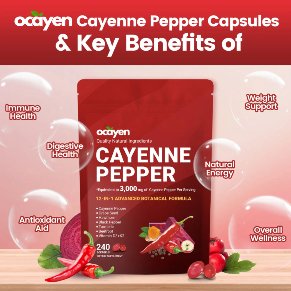 Ocayen Cayenne Pepper Softgels Supplement
