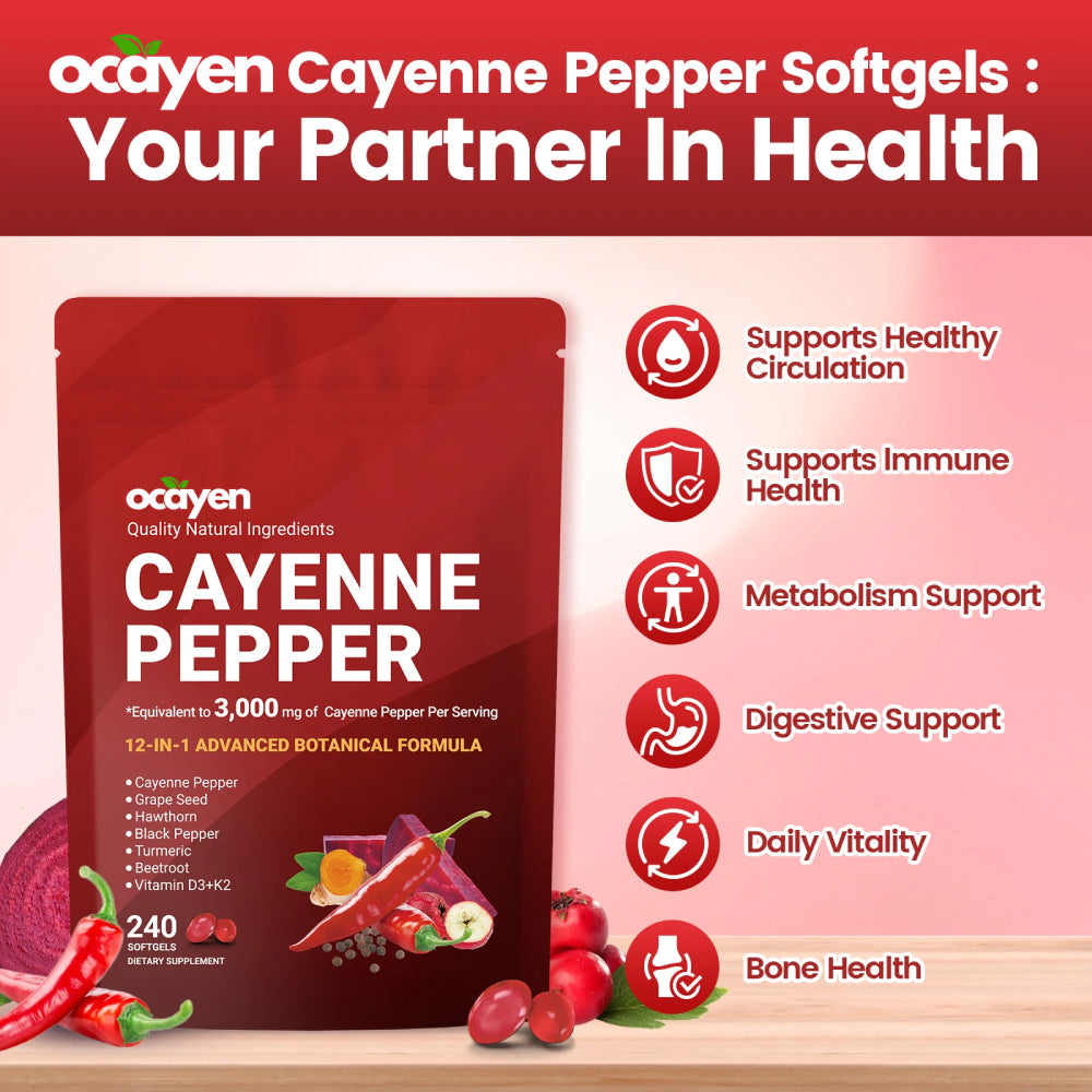 Ocayen Cayenne Pepper Softgels Supplement