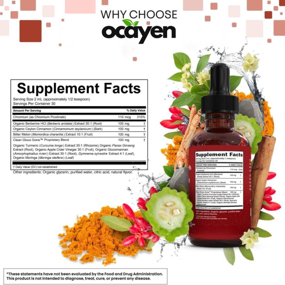 Ocayen Berberine + Ceylon Cinnamon Regulator Drops
