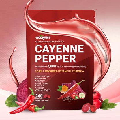 Ocayen Cayenne Pepper Softgels Supplement
