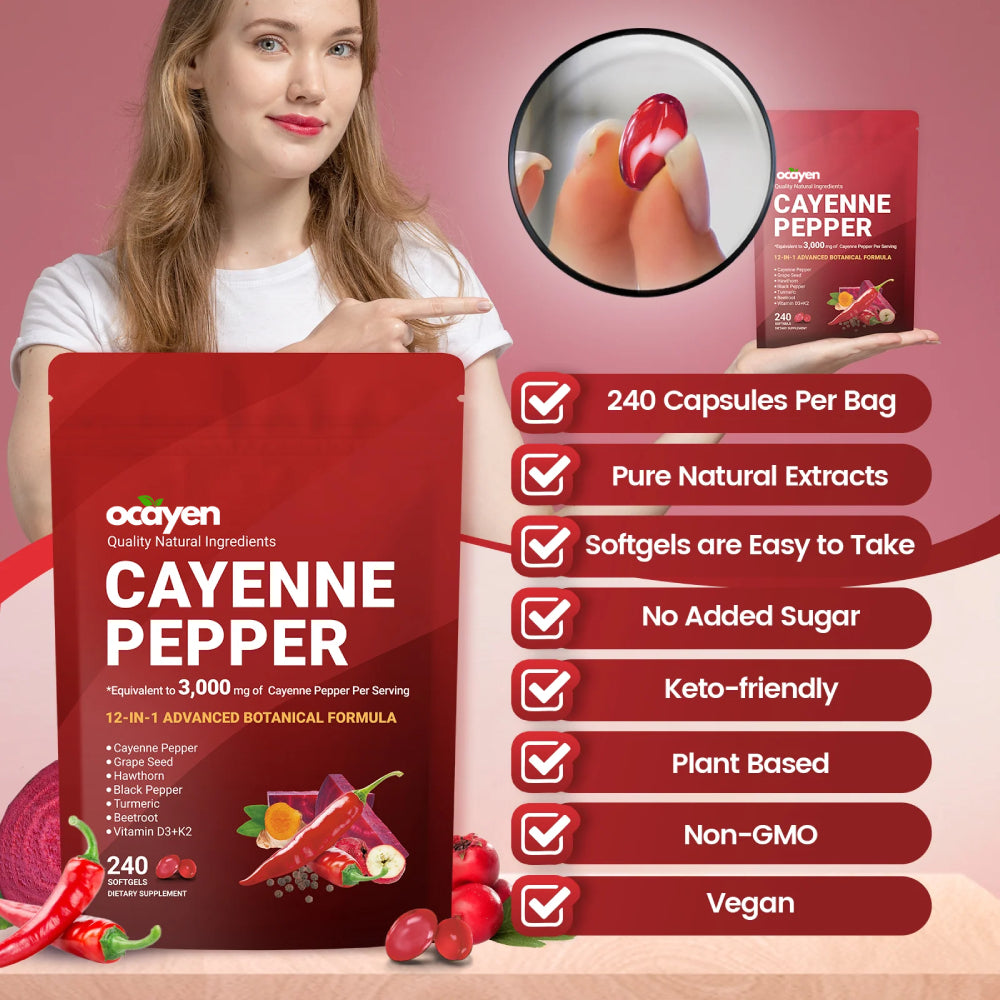 Ocayen Cayenne Pepper Softgels Supplement